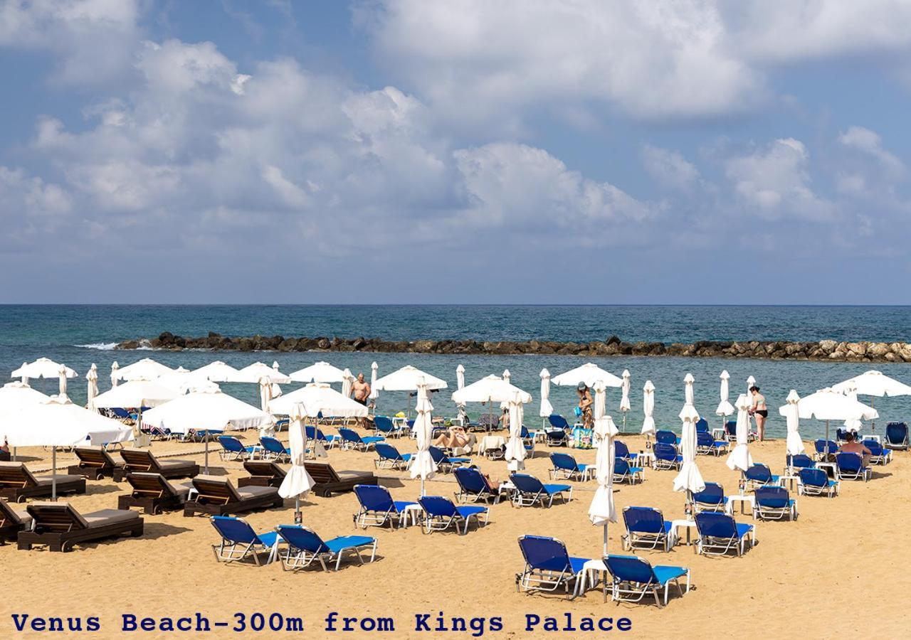 105 Kings Palace - Fabulous 2 Bed, 2 Bath, Large Patio With Garden - Sea Views Paphos Kültér fotó